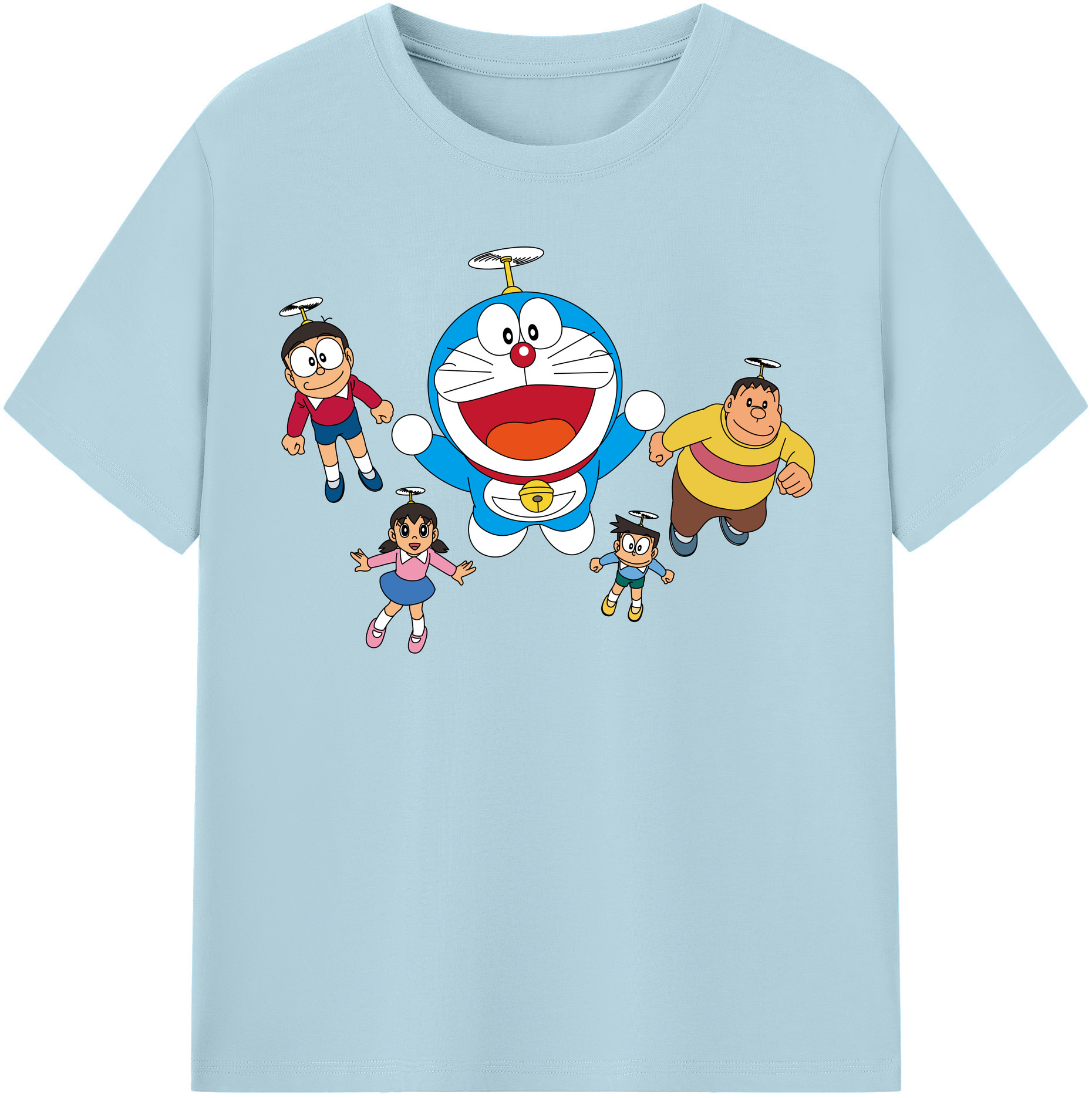 （画像用） ドラえもん 骨川 スネ夫 Doraemon Honekawa Suneo 綿100％半袖Tシャツ（フロントプリント）